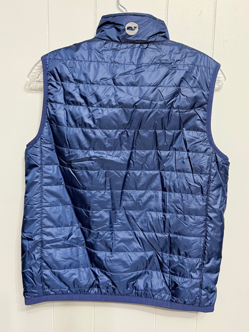 NWOT Vineyard Vines Kids Navy Quilted Puffer Vest with Neon Accents (L 16 ) - Picture 2 of 8